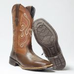 Bota Texana Feminina em Couro Legítimo Caramelo 7251 Kapell