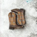 Bota Texana Feminina em Couro Legítimo Cacau Apache Kapell