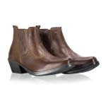 Bota Country Masculina Em Couro Nobre Legítimo Café Kapell