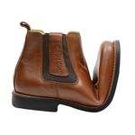 Bota Masculina em Couro Legítimo Whisky Linha Comfort Kapell