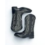 Bota Texana Feminina em Couro Legítimo Preto Fenix Kapell