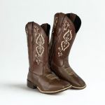 Bota Texana Feminina em Couro Legítimo MArrom Haras Kapell 