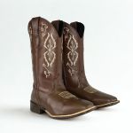 Bota Texana Feminina em Couro Legítimo MArrom Haras Kapell 