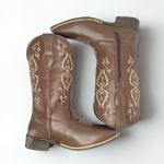 Bota Texana Feminina em Couro Legítimo MArrom Haras Kapell 