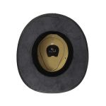 Combo Comendador Black Linha KPL Premium Botina + Chapéu + Porta Cartão + Chaveiro Todos Em Couro Legítimo