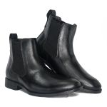 Combo Comendador Black Linha KPL Premium Botina + Chapéu + Porta Cartão + Chaveiro Todos Em Couro Legítimo