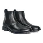 Combo Comendador Black Linha KPL Premium Botina + Chapéu + Porta Cartão + Chaveiro Todos Em Couro Legítimo