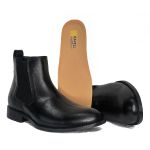 Combo Comendador Black Linha KPL Premium Botina + Chapéu + Porta Cartão + Chaveiro Todos Em Couro Legítimo