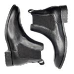 Combo Comendador Black Linha KPL Premium Botina + Chapéu + Porta Cartão + Chaveiro Todos Em Couro Legítimo