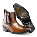 Bota Country Masculina Dallas Em Couro Legítimo Cor Cacau Linha KPL Premium 