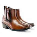 Bota Country Masculina Dallas Em Couro Legítimo Cor Cacau Linha KPL Premium 