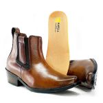 Bota Country Masculina Dallas Em Couro Legítimo Cor Cacau Linha KPL Premium 