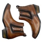 Bota Country Masculina Dallas Em Couro Legítimo Cor Cacau Linha KPL Premium 
