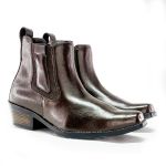 Bota Country Masculina Dallas Em Couro Legítimo Linha KPL Premium Cor Café 