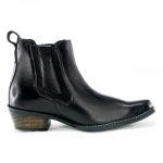 Bota Country Masculina Dallas Em Couro Legítimo Black Linha KPL Premium 