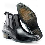Bota Country Masculina Dallas Em Couro Legítimo Black Linha KPL Premium 