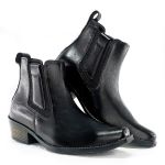 Bota Country Masculina Dallas Em Couro Legítimo Black Linha KPL Premium 