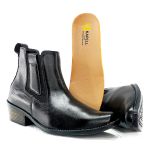 Bota Country Masculina Dallas Em Couro Legítimo Black Linha KPL Premium 