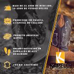 Botina Infantil Unissex New Baby em Couro Legítimo Preto Linha KPL Premium