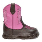 Bota Texana Infantil Unissex New Baby em Couro Legítimo Rosa Linha KPL Premium