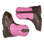 Bota Texana Infantil Unissex New Baby em Couro Legítimo Rosa Linha KPL Premium