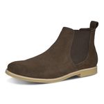 Bota Chelsea Masculina em Couro Legítimo Café Linha Urban Kapell 