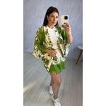 Conjunto Kimono e Short saia | Verde