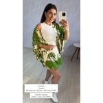 Conjunto Kimono e Short saia | Verde