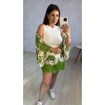 Conjunto Kimono e Short saia | Verde