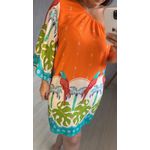 VESTIDO CURTO - NULA MANGA TANGERINA