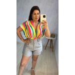 SHORT VICK - CINZA