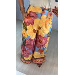 CALÇA ESTAMPADA - FUNDO AZUL