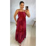 VESTIDO ONÇA ROSA - DECOTE RETO
