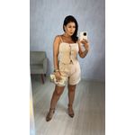 CONJUNTO SHORT E BLUSA AVEIA