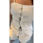 CONJUNTO SHORT E BLUSA AVEIA