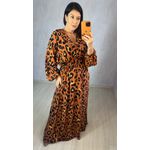 VESTIDO ANIMAL PRINT MANGA