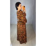 VESTIDO ANIMAL PRINT MANGA
