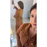 JAQUETA JEANS MARROM