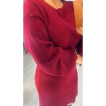 VESTIDO TRICOT MOUSSE CEREJA