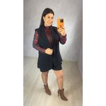 CONJUNTO SHORT E COLETE PRETO