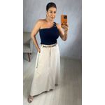 BLUSA REGATA CHARLOTE METAL - AZUL MARINHO