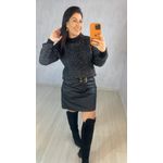TRICOT CORAÇÃO - PRETO