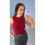 BLUSA TRICOT MODAL LAÇO MARSALA