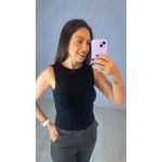 BLUSA TRICOT MODAL LAÇO PRETO