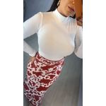 BLUSA SEGUNDA PELE AVELUDADA BRANCA