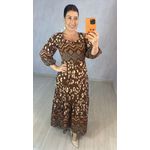 VESTIDO LUCIANA MARROM
