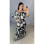 VESTIDO JANINE PRETO E BRANCO
