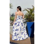 VESTIDO SAFARI - ESTAMPA AZUL