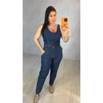 CONJUNTO JEANS CALÇA E CROPPED