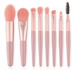 KIT COM 8 PINCEIS DE MAQUIAGEM PARA VOCÊ LEVAR NA BOLSA